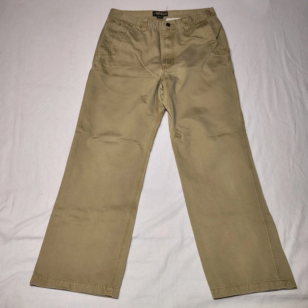 Mountain Khakis Pants Mens 34x32 Tan Teton Cotton Twill Rugged Outdoor Chino - Picture 2 of 14